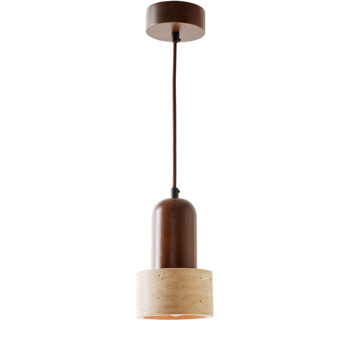Opviq Lámpara de Araña Loer - Walnut y Beige